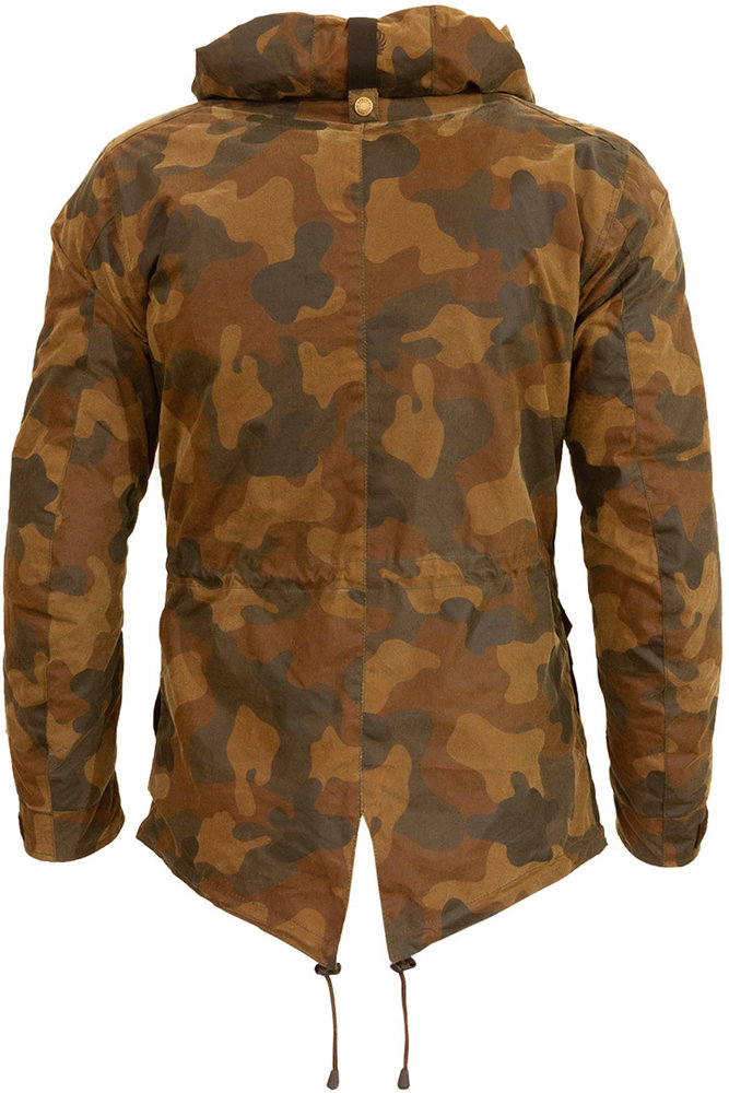 Merlin Belmot Camo Motorcycle Waxed Jacket