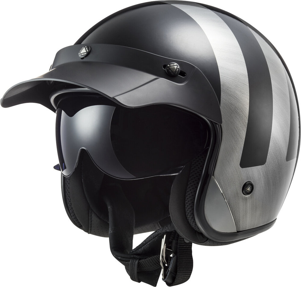 LS2 OF601 Bob II Lines Jet Helmet