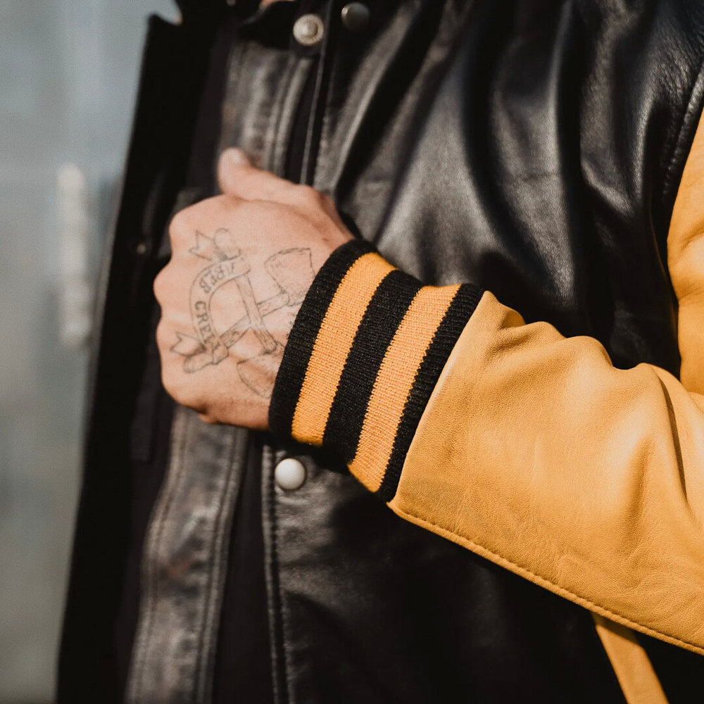 HolyFreedom Varsity College Leather Jacket