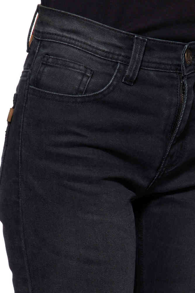 Queen Kerosin Motogear Black Ladies Motorcycle Jeans