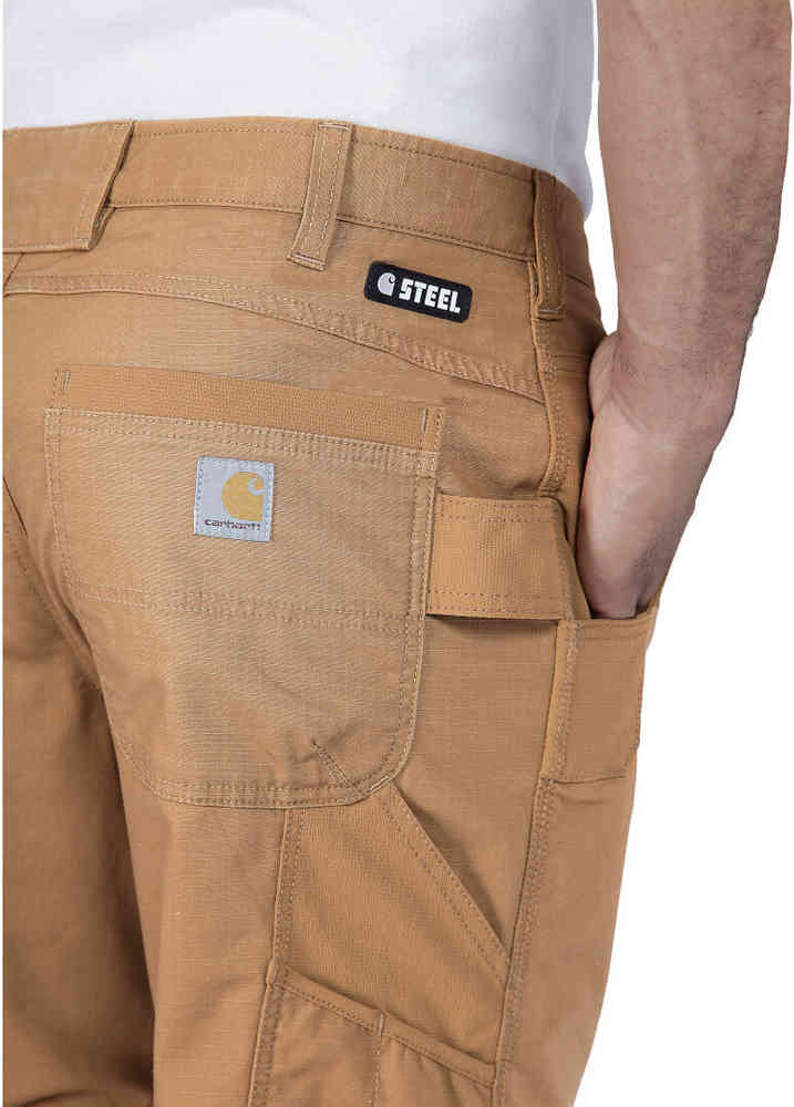 Carhartt Steel Rugged Flex Relaxed Fit Ripstop Double Front Utility Multi Pocket Work Pants
