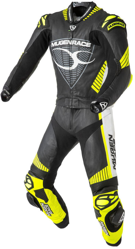MUGENRACER Impegnato perforated Two Piece Motorcycle Leather Suit