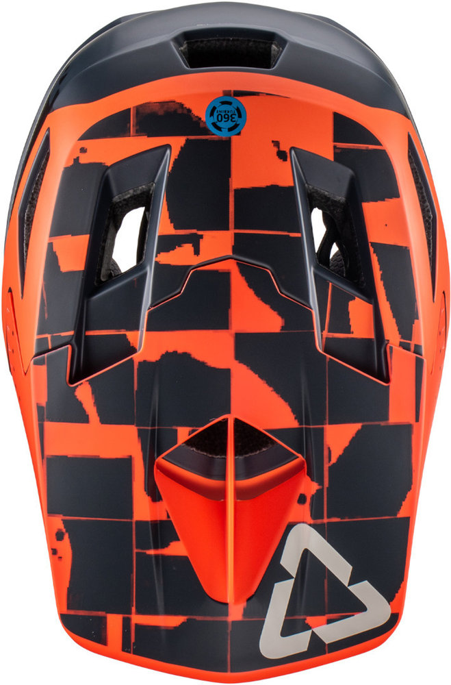 Leatt MTB Gravity 4.0 Orange/Black Downhill Helmet