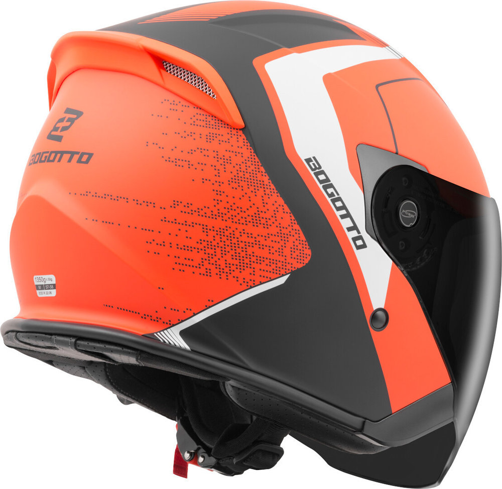 Bogotto H586 BT Illus Bluetooth Jet Helmet