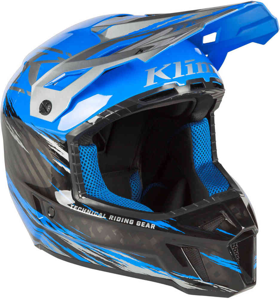 Klim F3 Carbon Pro Thrashed Snowmobile Helmet