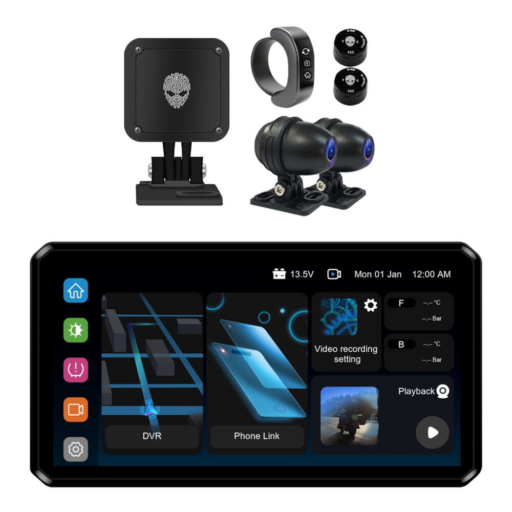 AlienRider M2S Ultimate Bundle Motorcycle Multimedia System