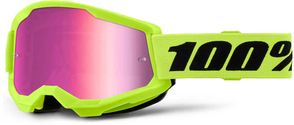 100% Strata 2 Essential Chrome Motocross Goggles