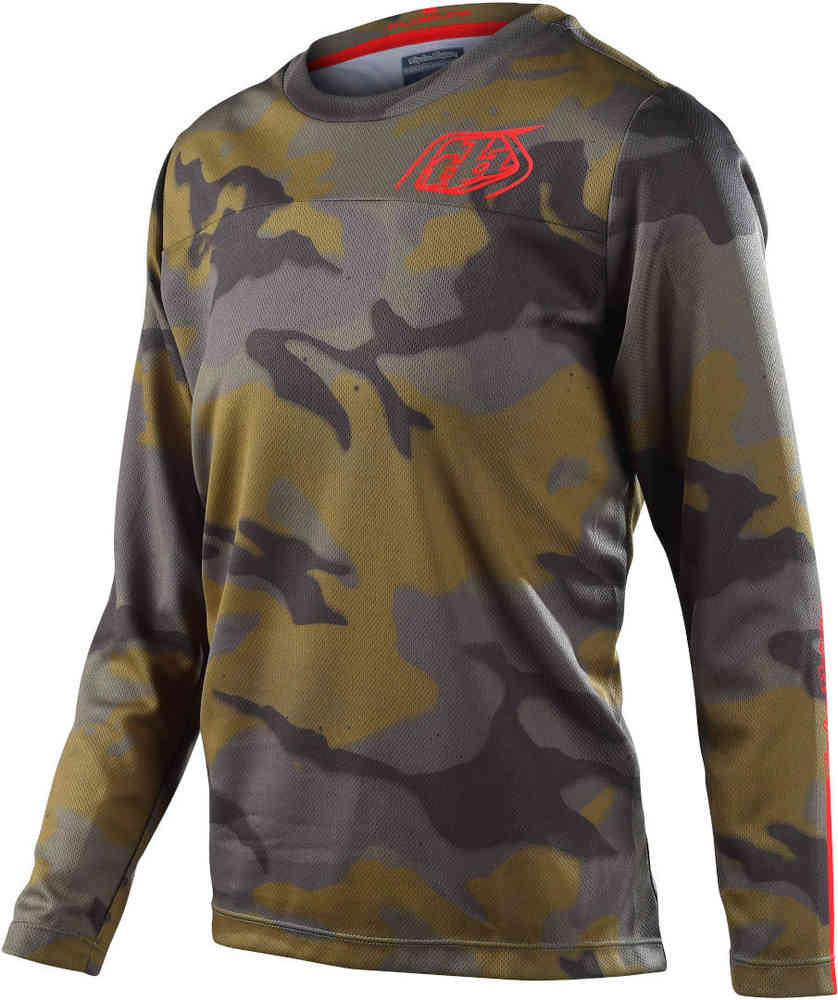 Troy Lee Designs Flowline Spray Camo Youth Bicycle Jersey