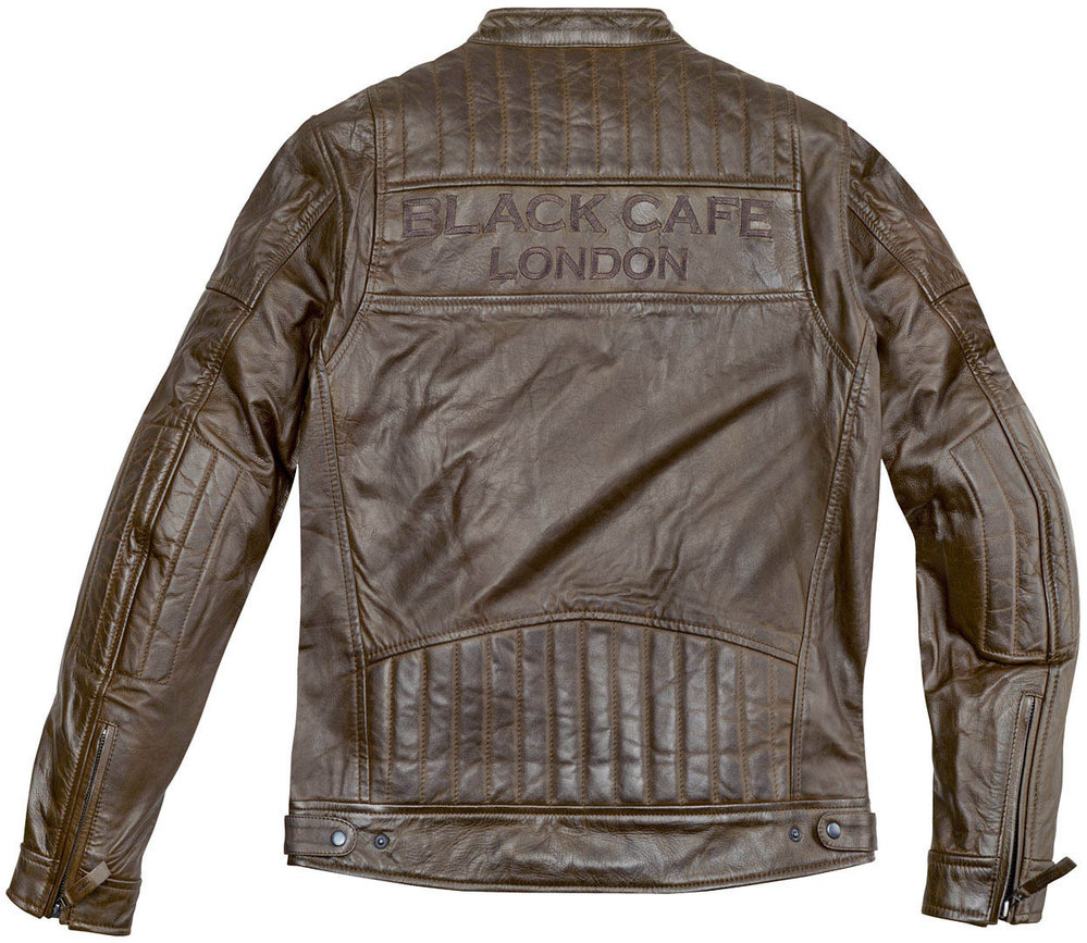 Black-Cafe London Philadelphia Motorcycle Leather Jacket