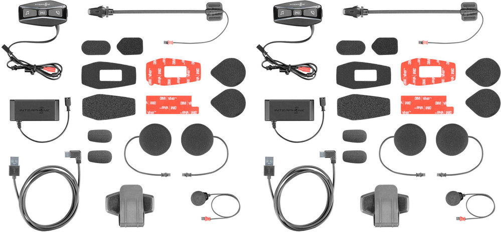 Interphone U-com 4 Bluetooth Communication System Double Pack