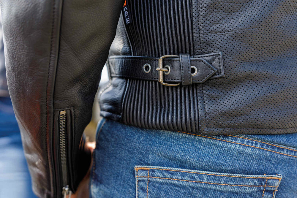 Richa Yorktown perforated Motorcycle Leather Jacket