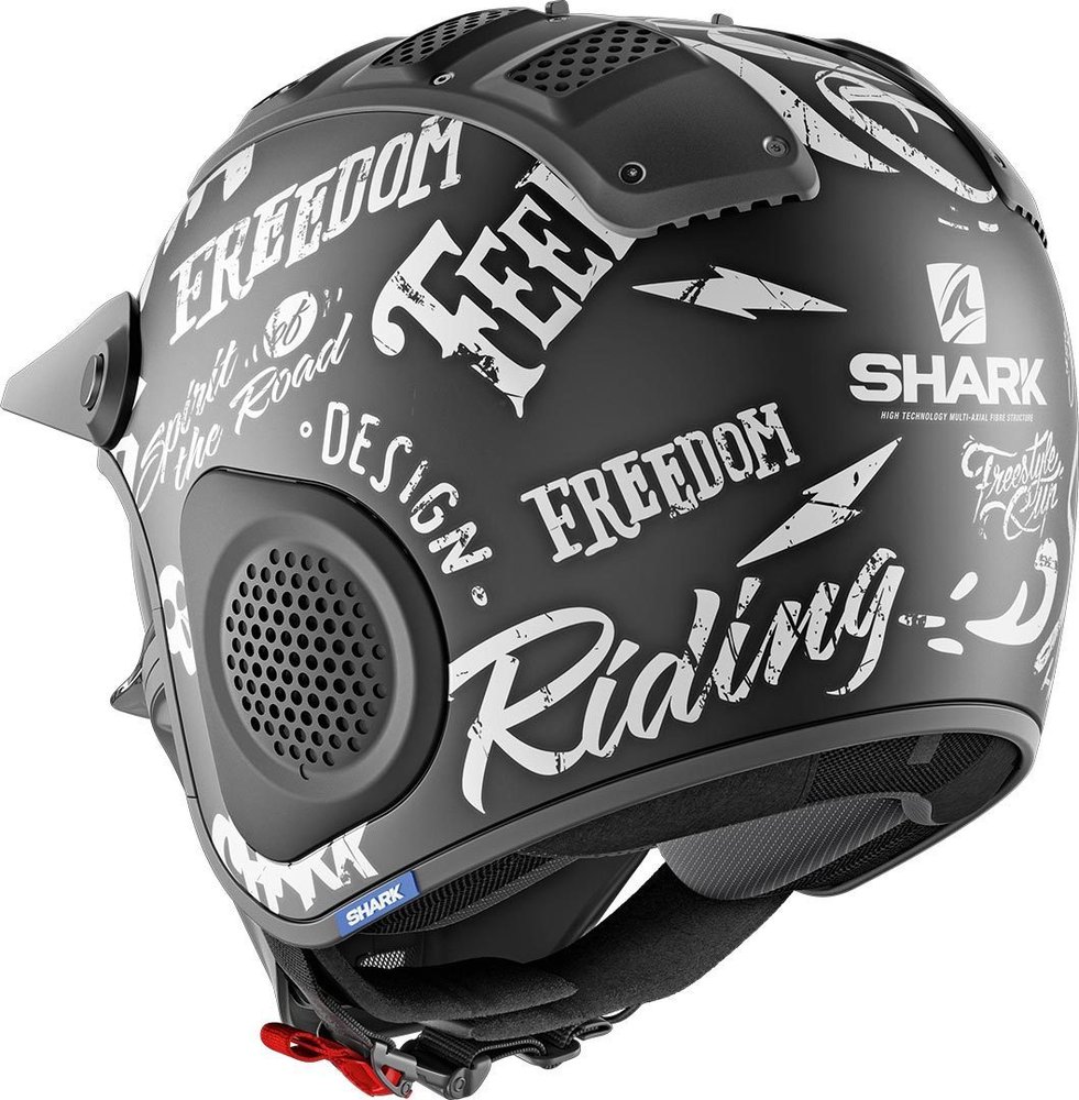 Shark X-Drak Freestyle Cup Mat Jet Helmet