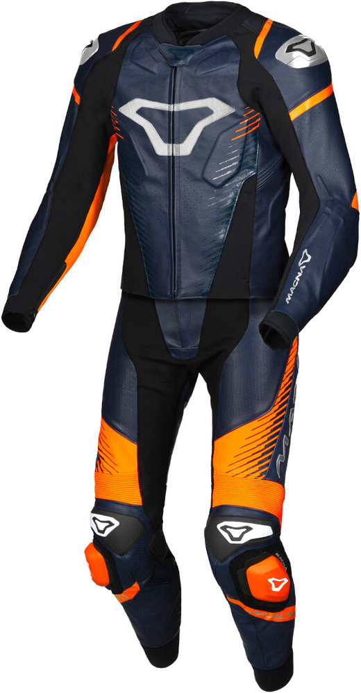 Macna Tronniq perforated Two Piece Motorcycle Leather Suit