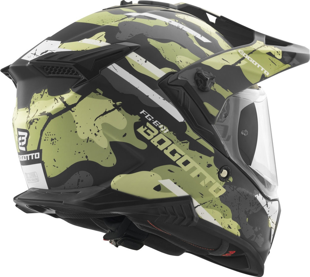 Bogotto FG-601 Sniper Fiberglass Enduro Helmet