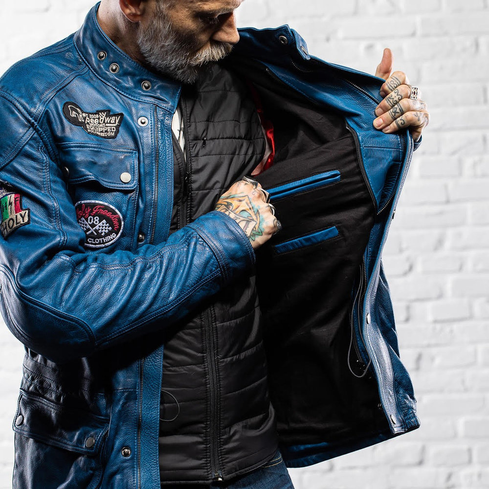 HolyFreedom Quattro Evolution Motorcycle Leather Jacket