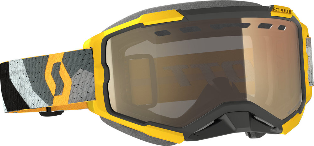Scott Fury Light Sensitive Camo Grey/Yellow Snow Goggles