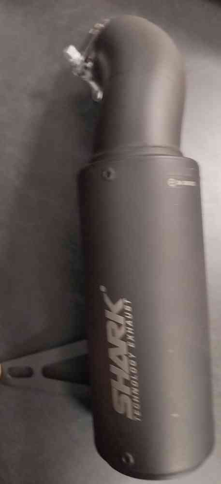 SHARK EXHAUST RCT stainless steel matt black 2nd choice item