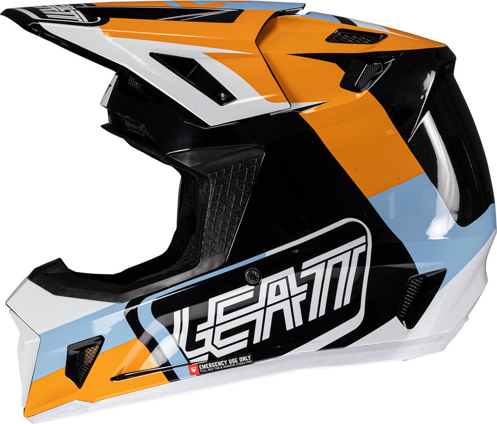 Leatt 7.5 Patch Motocross Helmet with Goggles