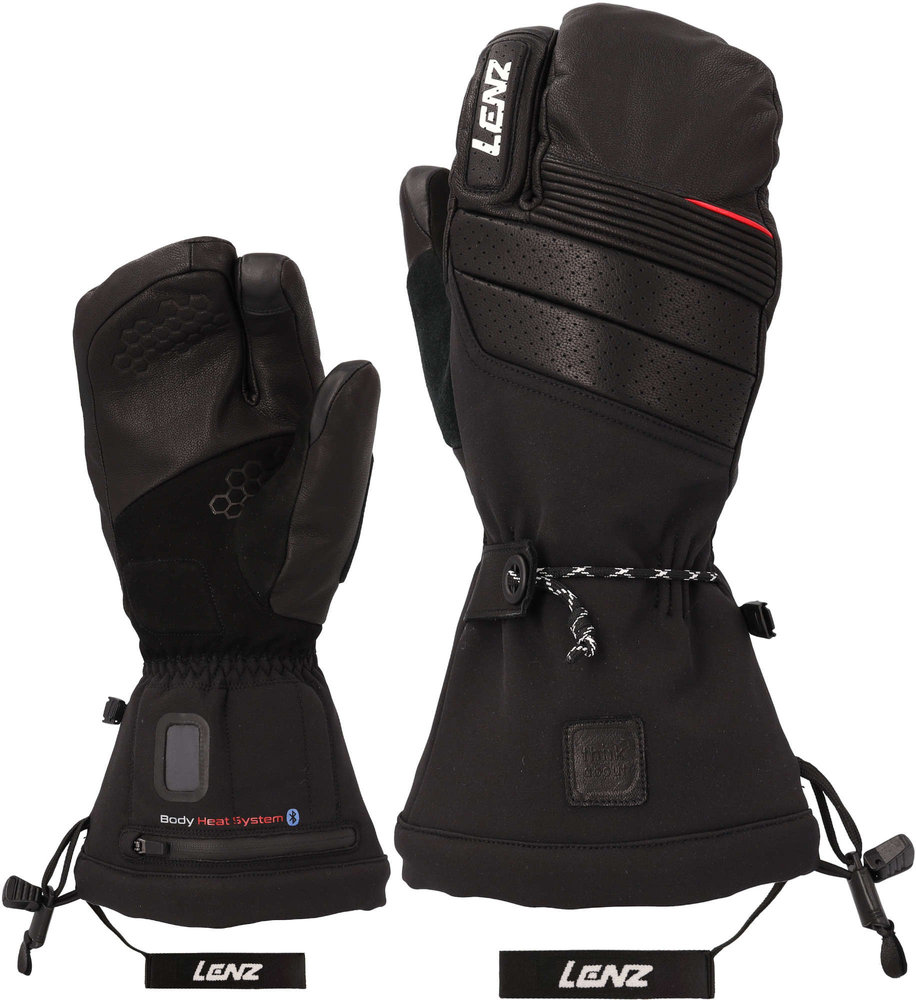 Lenz Heat Glove 9.0 Finger Cap Lobster Heated Gloves