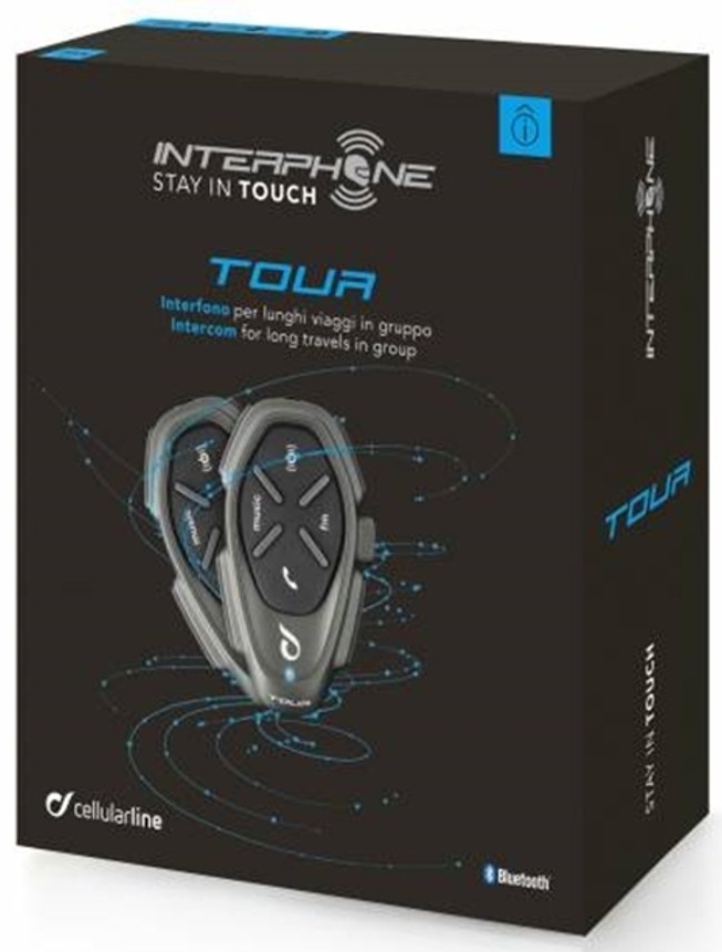 Interphone Tour Bluetooth Communication System - Double Pack