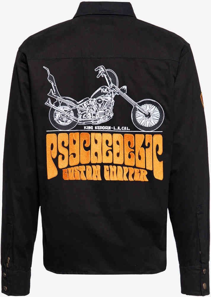 King Kerosin Psycedellic Chopper Workwear Shirt