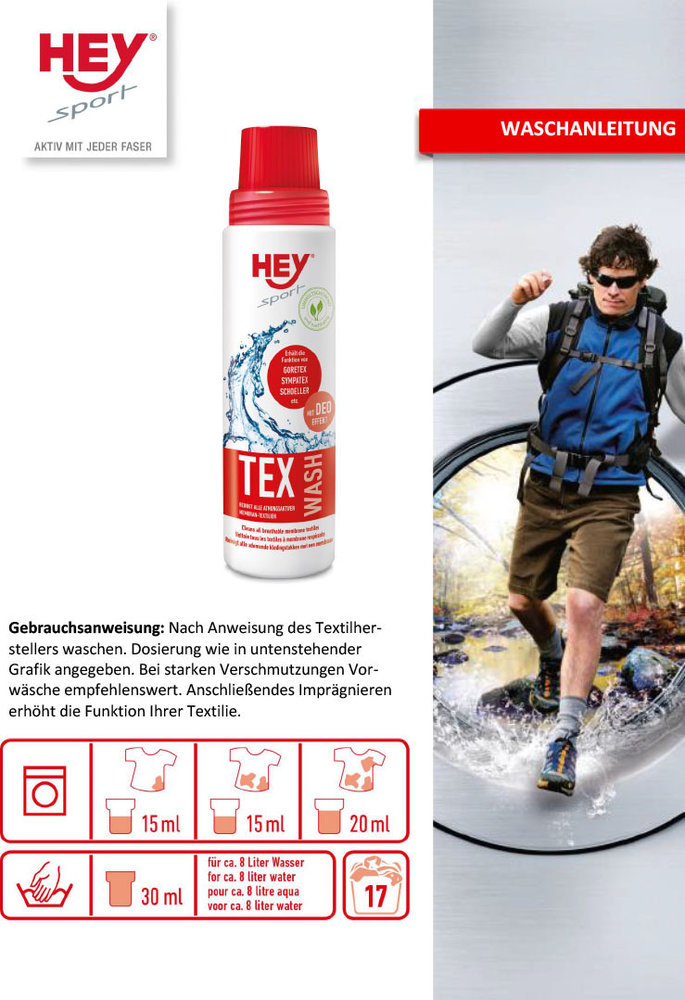 HEY Sport Tex-Wash Spray