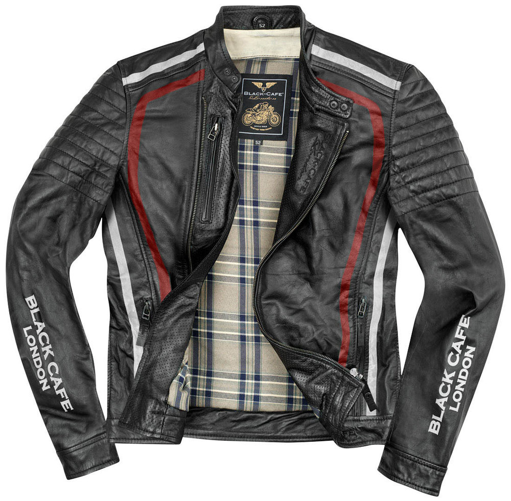 Black-Cafe London Seoul Motorcycle Leather Jacket