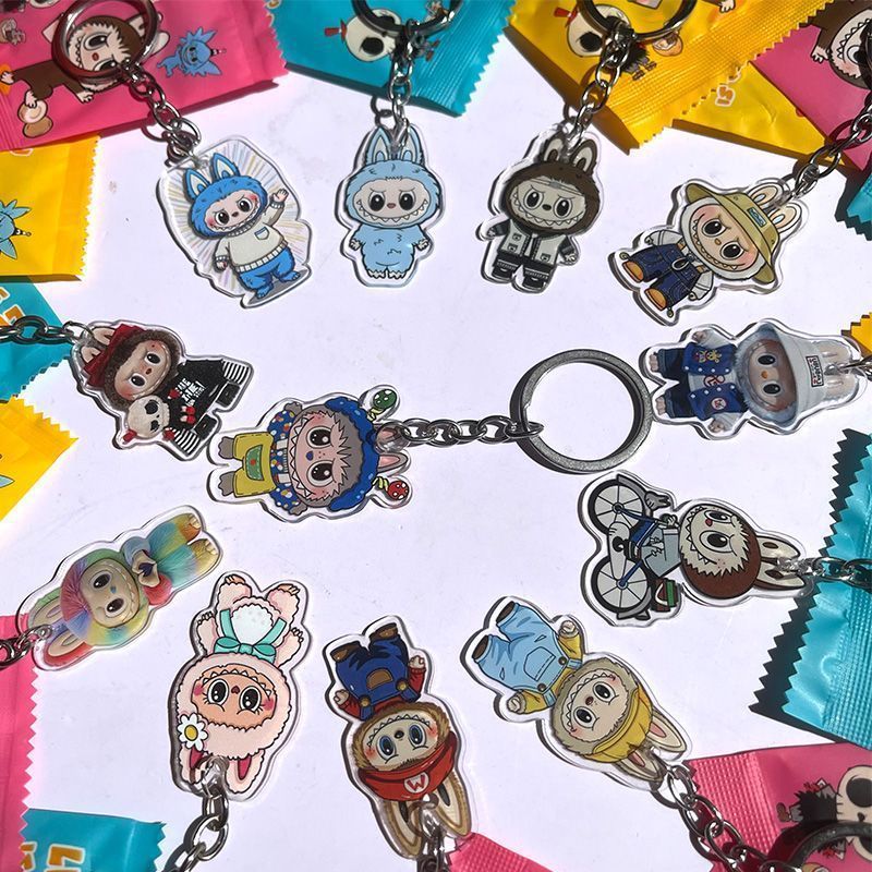 🔥Labubu Mystery Blind Box Keychain – Cute Cartoon Collectible Figures | Random Surprise Toy Gift for Fans & Collectors | Limited Edition Trendy Blind Bag – High Quality Popular Gift Idea