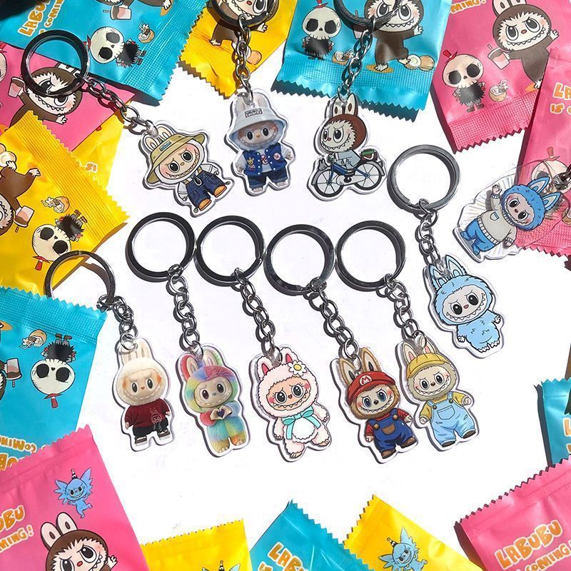 🔥Labubu Mystery Blind Box Keychain – Cute Cartoon Collectible Figures | Random Surprise Toy Gift for Fans & Collectors | Limited Edition Trendy Blind Bag – High Quality Popular Gift Idea