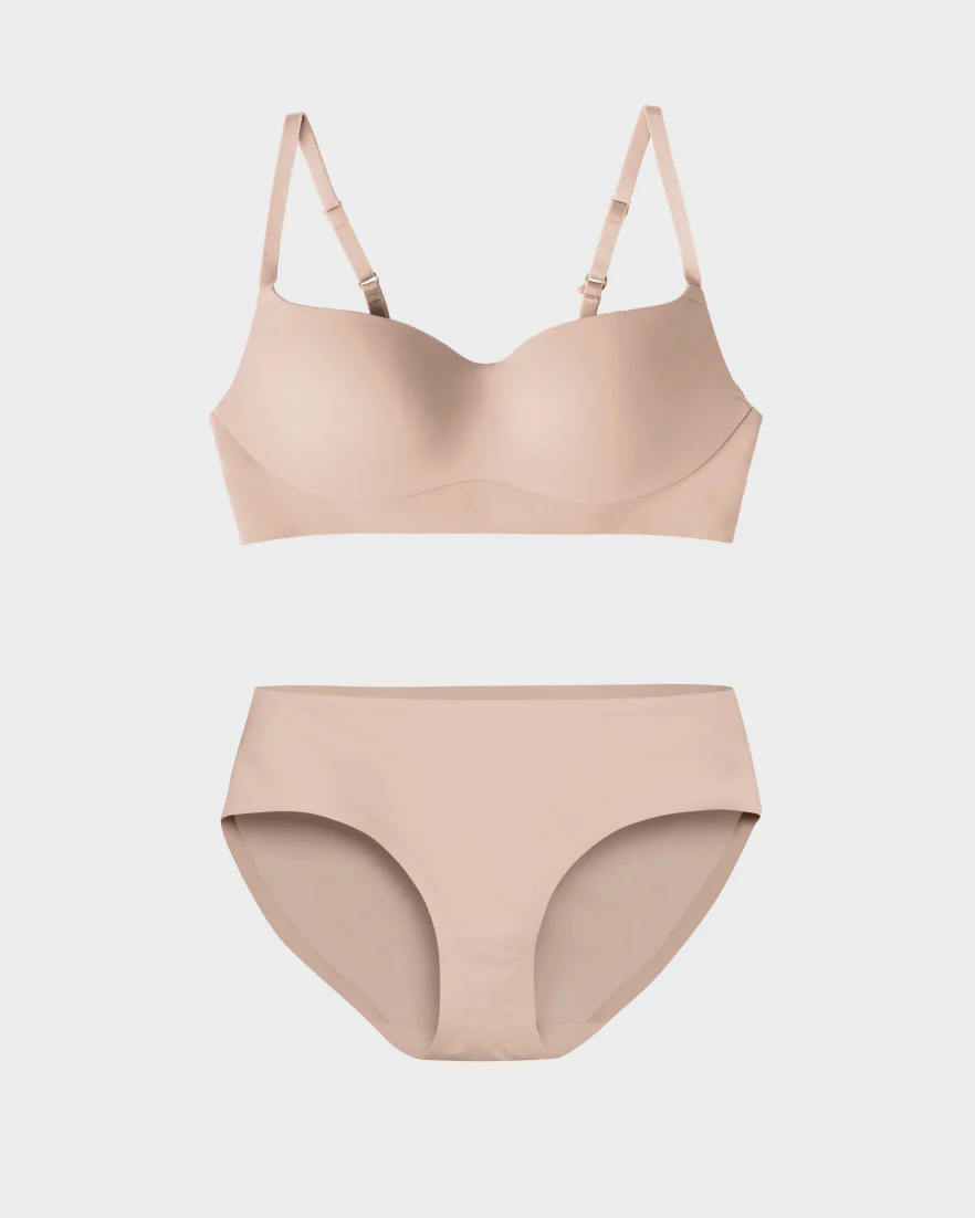 Nude One Piece Contour Bra Set