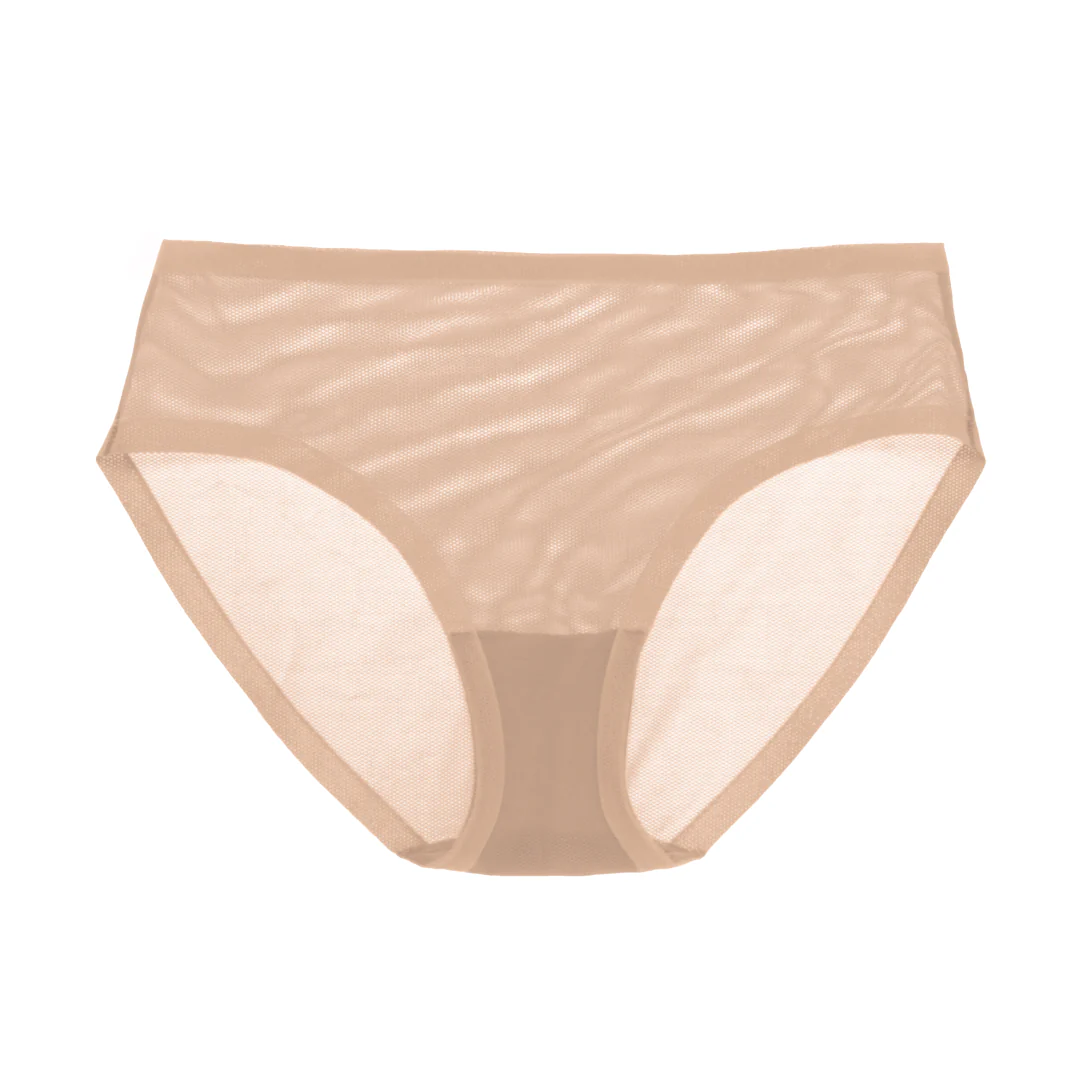 Champagne Mesh Brief