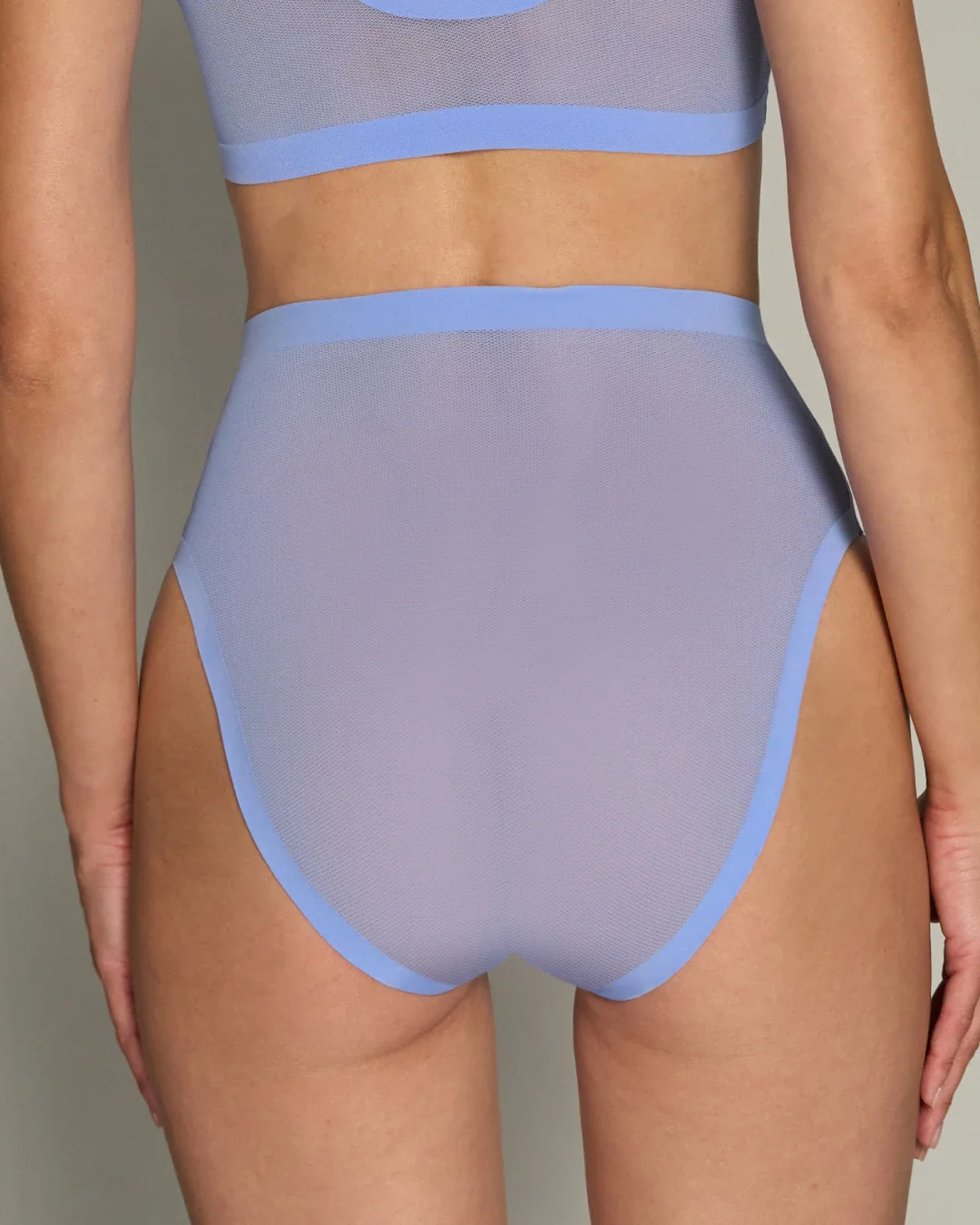 Jacaranda Mesh High Cut High Waisted