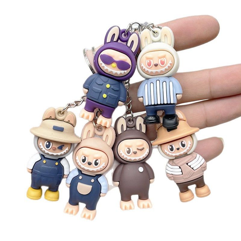 Handmade Charm Chain Keys/ Phone /Bags Labubu Mini Moster Gift Multiple Colors Christmas Gifts