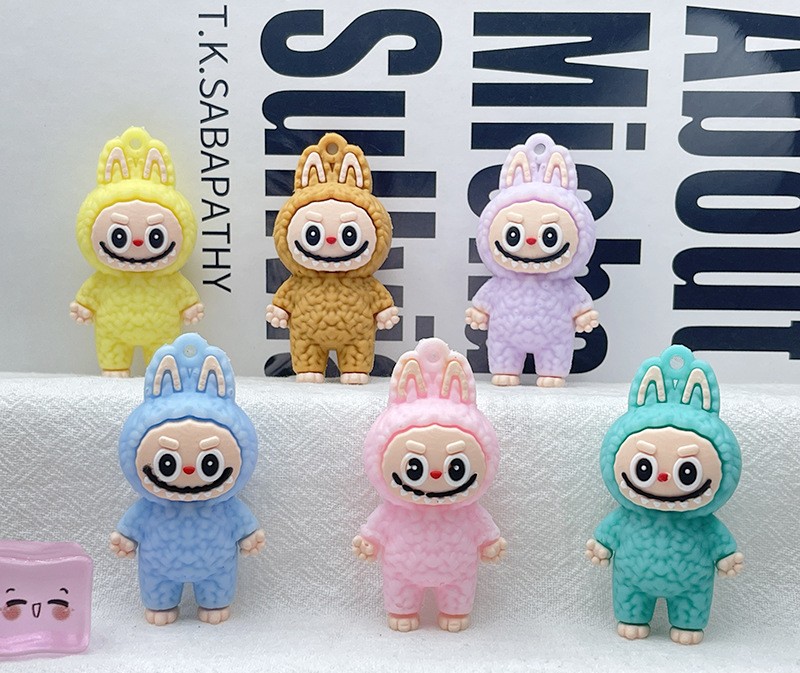 Handmade Charm Chain Keys/ Phone /Bags Labubu Mini Moster Gift Multiple Colors Christmas Gifts