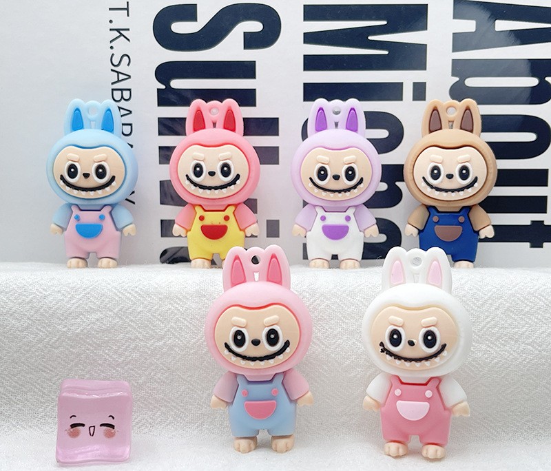 Handmade Charm Chain Keys/ Phone /Bags Labubu Mini Moster Gift Multiple Colors Christmas Gifts