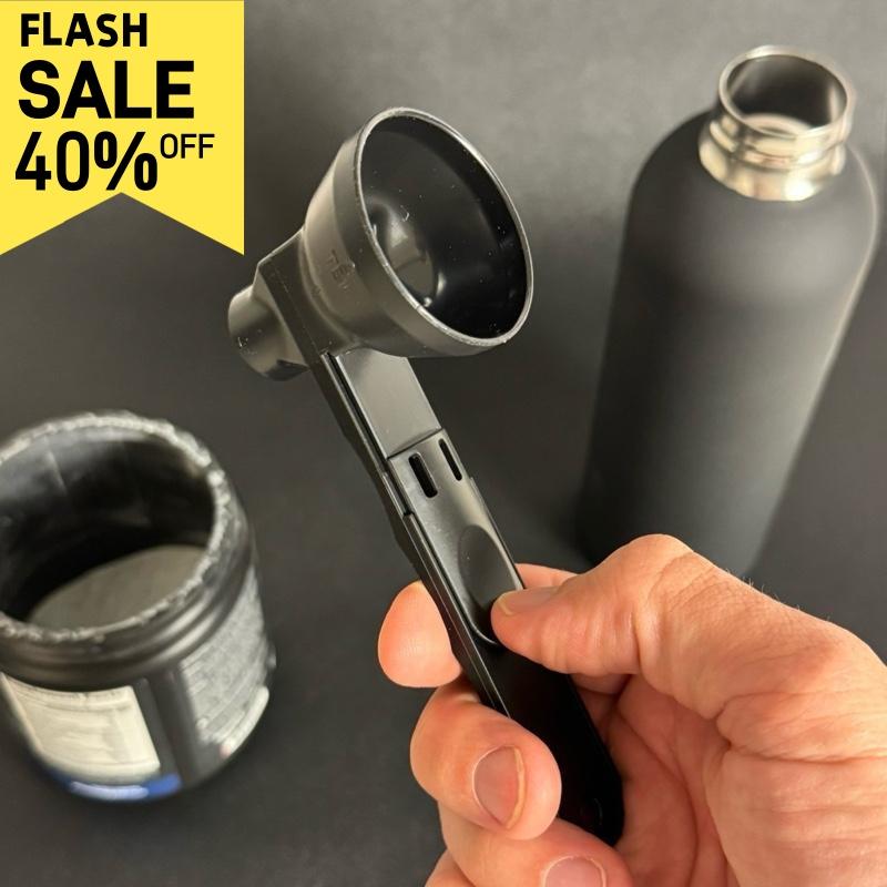 [Buy 1 Get 1 Free] Protein Powder Sliding Spoon,High Quality Funnel for Pre Workout Creatine Powder Formula,Coffee Milk Smoothie Chocolate Powder Kitchen Utensils BPA Free Plastic,Perfect Gift for Valentine's Day Father's Day Anniversary