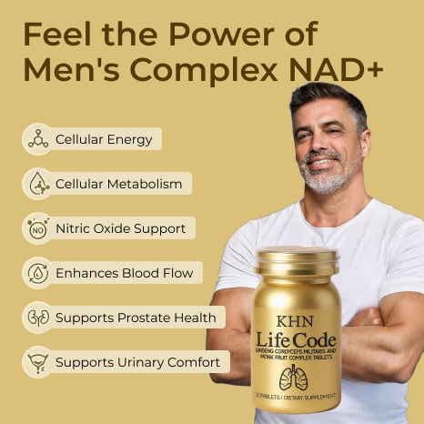 Ginseng Men's Supplement - Prostate Health Supplement with Goji Berry, Oyster, Cordyceps for Anti-Aging, Antioxidant and Cellular Energy Support 60 Capsules