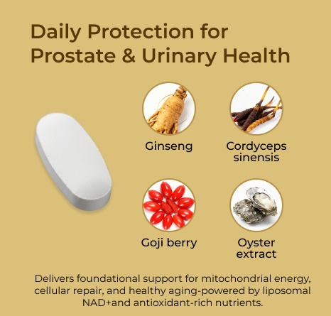 Ginseng Men's Supplement - Prostate Health Supplement with Goji Berry, Oyster, Cordyceps for Anti-Aging, Antioxidant and Cellular Energy Support 60 Capsules