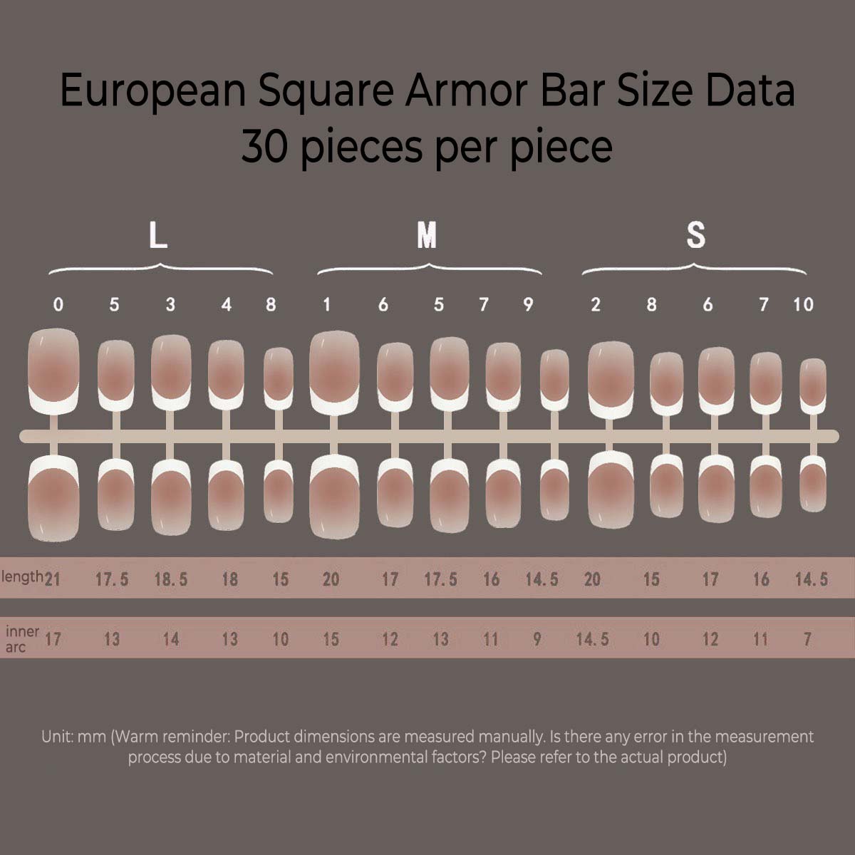 Nude blush nail art stickers, simple medium-sized false nail stickers, full coverage matte and glossy false nails, suitable for women and girls, 24 pieces per pack.