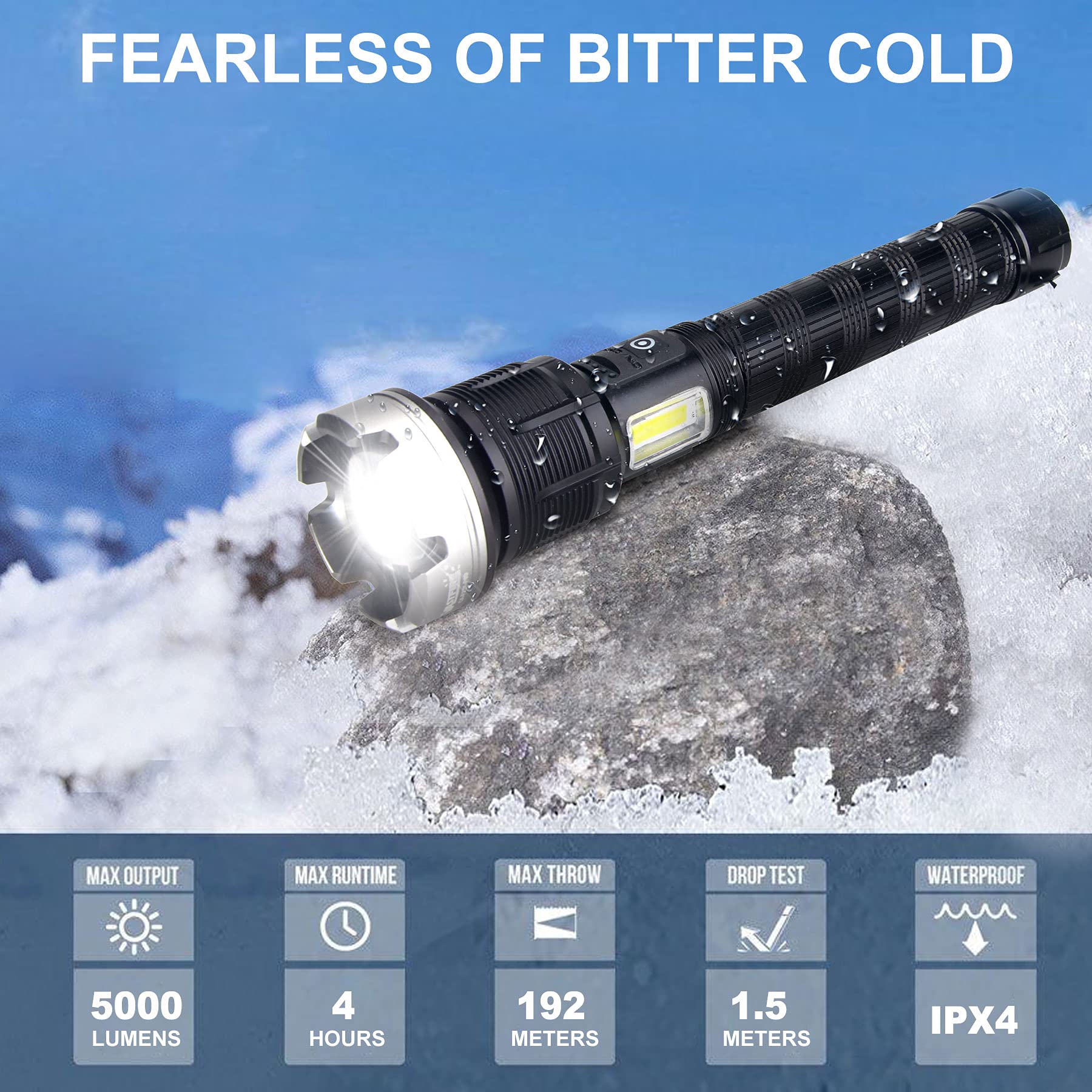 🔥Promotion- SAVE 49%🔥🔥LED Rechargeable Tactical Laser Flashlight