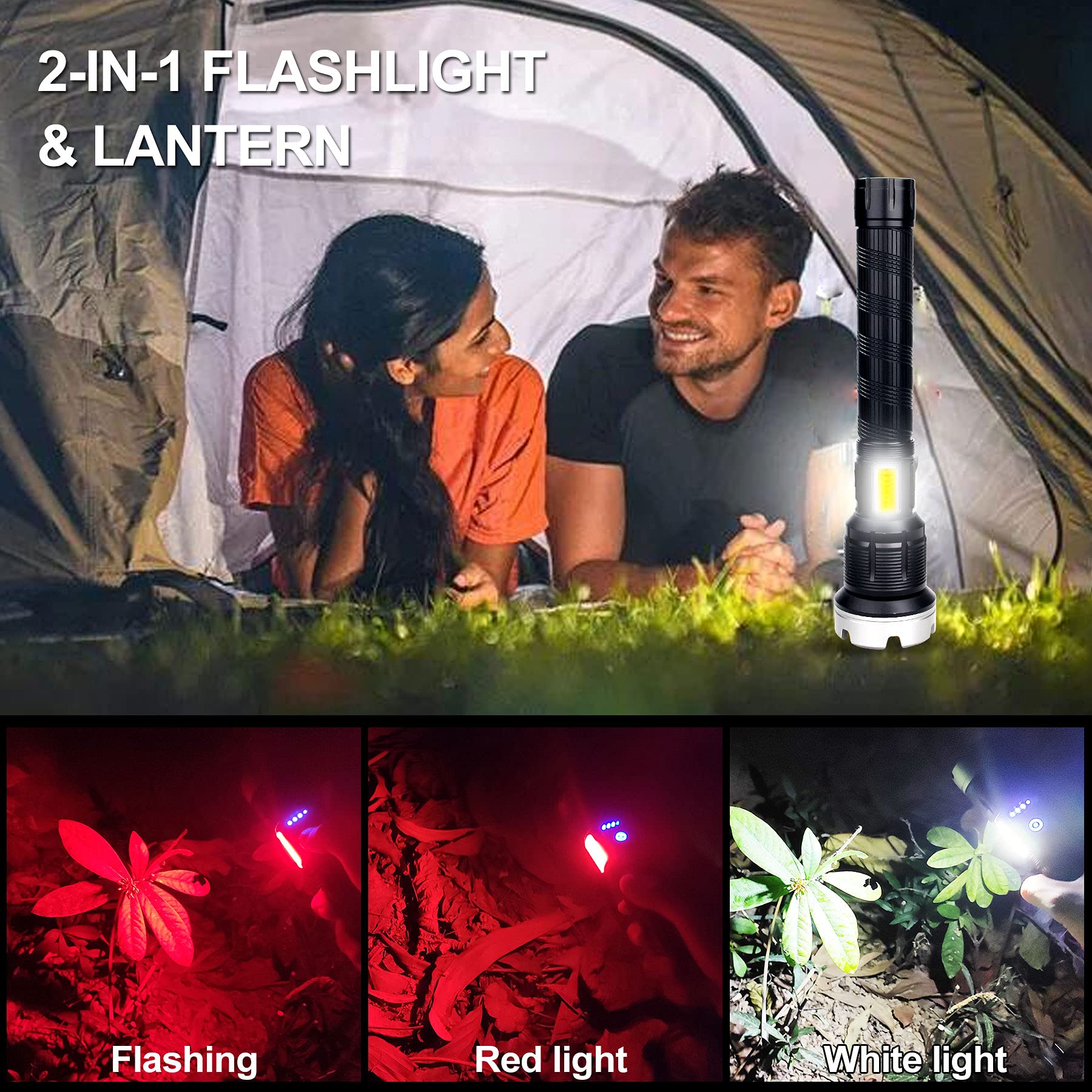 🔥Promotion- SAVE 49%🔥🔥LED Rechargeable Tactical Laser Flashlight