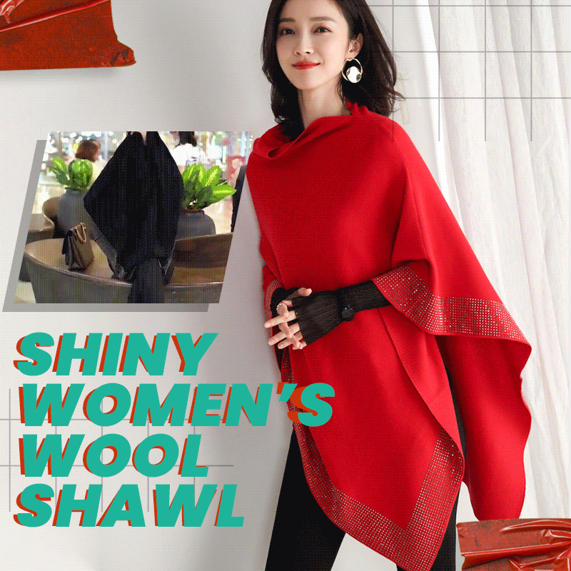 🔥Promotion 49% OFF💕Shiny Women's Fashion Shawl🚛BUY 2 FREE SHIPPING
