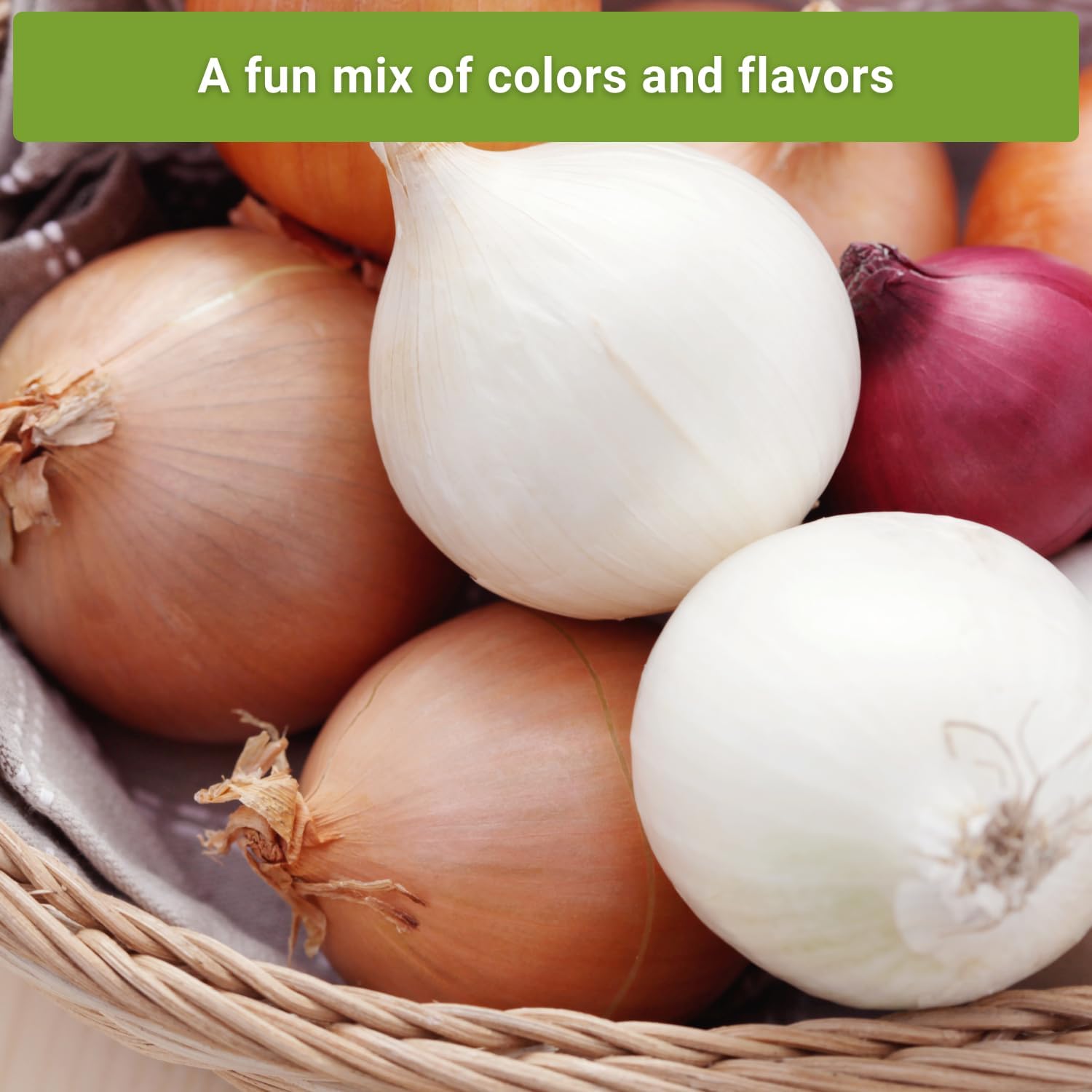 Sow Right Seeds - Short Day Onion Seed Collection for Planting - Red Creole, Crystal White Wax, Texas Early Grano - Non-GMO Heirloom Packets with Instructions to Plant a Home Vegetable Garden