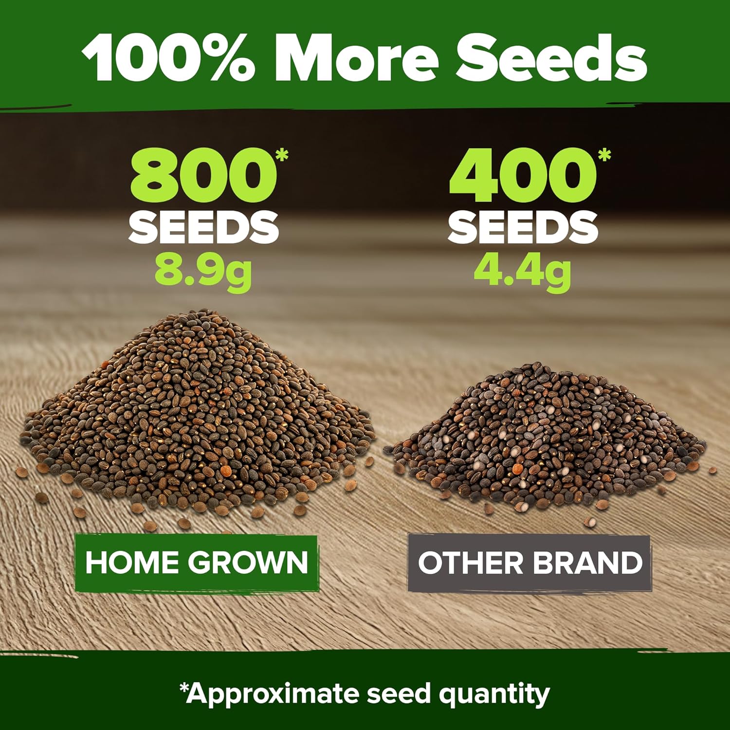 HOME GROWN English Lavender Seeds 1,500+ Non GMO Wildflower Seed for Planting Indoor/Outdoor, High Germination, Plant Flower Seeds (Lavandula antustifolia)