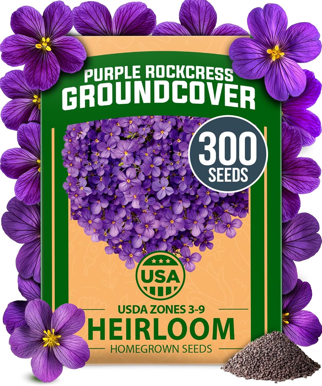 HOME GROWN English Lavender Seeds 1,500+ Non GMO Wildflower Seed for Planting Indoor/Outdoor, High Germination, Plant Flower Seeds (Lavandula antustifolia)