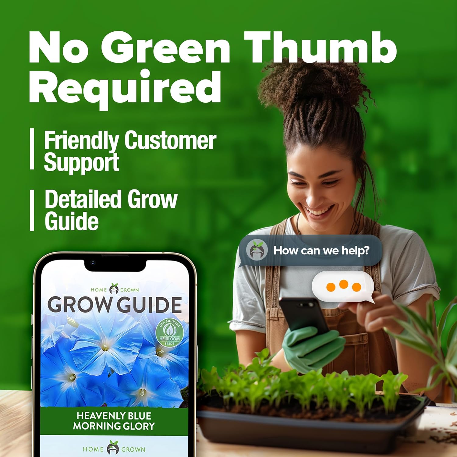 HOME GROWN English Lavender Seeds 1,500+ Non GMO Wildflower Seed for Planting Indoor/Outdoor, High Germination, Plant Flower Seeds (Lavandula antustifolia)