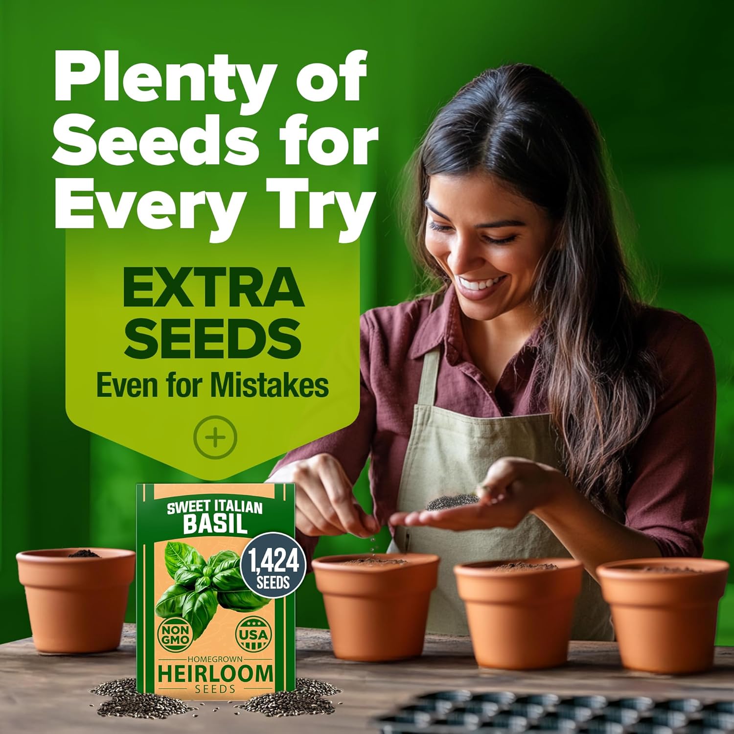 HOME GROWN English Lavender Seeds 1,500+ Non GMO Wildflower Seed for Planting Indoor/Outdoor, High Germination, Plant Flower Seeds (Lavandula antustifolia)