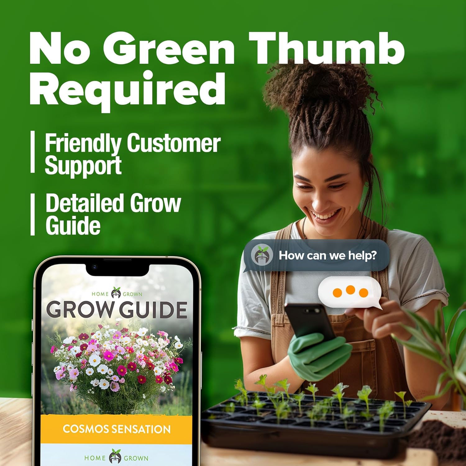 HOME GROWN English Lavender Seeds 1,500+ Non GMO Wildflower Seed for Planting Indoor/Outdoor, High Germination, Plant Flower Seeds (Lavandula antustifolia)