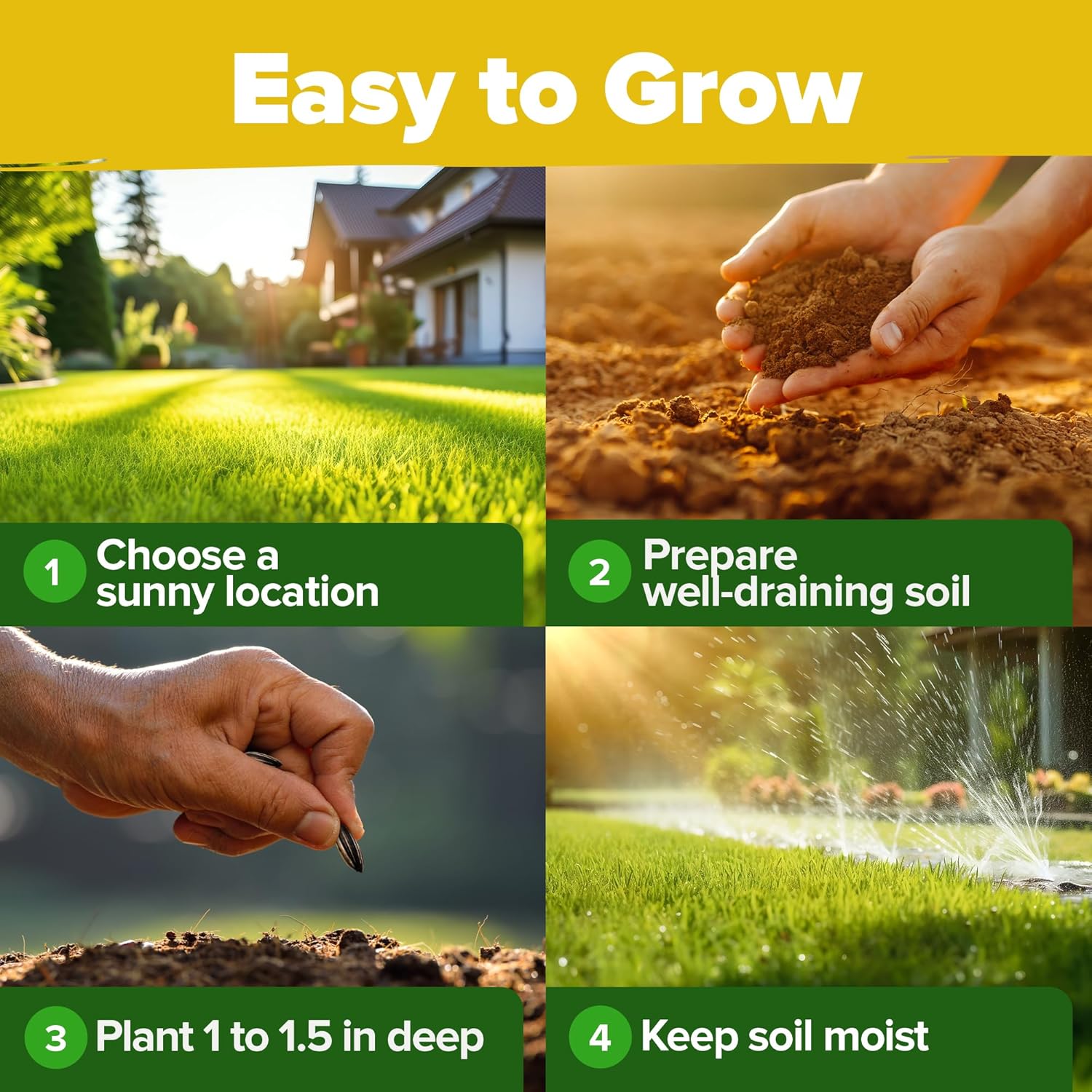 HOME GROWN English Lavender Seeds 1,500+ Non GMO Wildflower Seed for Planting Indoor/Outdoor, High Germination, Plant Flower Seeds (Lavandula antustifolia)