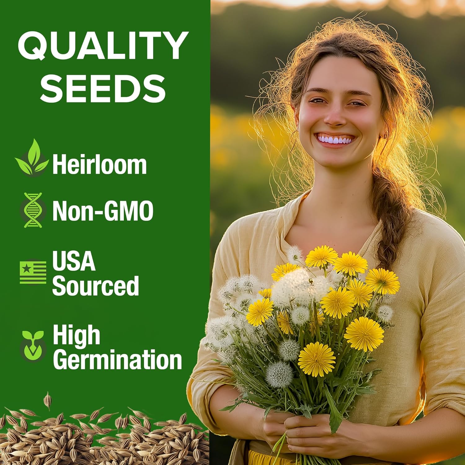 HOME GROWN English Lavender Seeds 1,500+ Non GMO Wildflower Seed for Planting Indoor/Outdoor, High Germination, Plant Flower Seeds (Lavandula antustifolia)